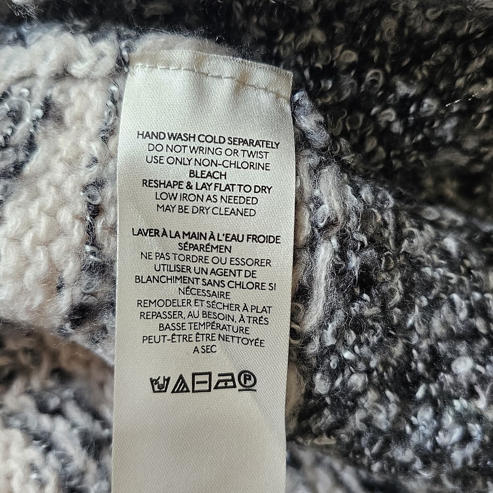 Free People Gather Me Close Cardigan XS Textured Bouclé in Gray, Cream & Tan - Picture 11 of 11